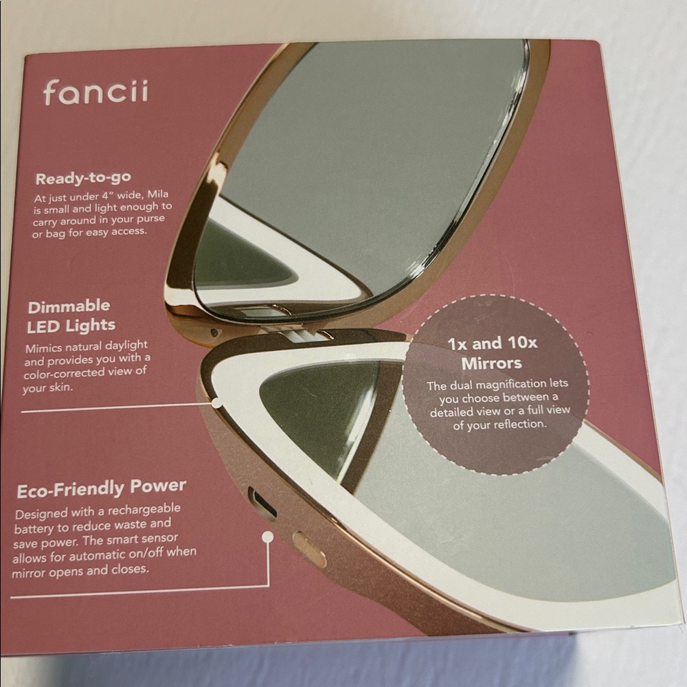 Fancii Rechargeable Compact Mirror BNIB - Picture 4 of 4